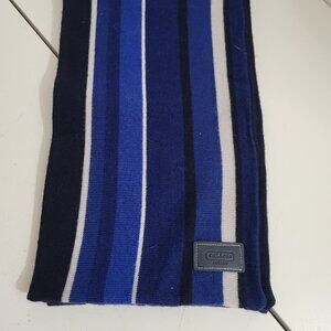 Unisex Coach Wool Striped Scarf Unisex 100% merino Wool